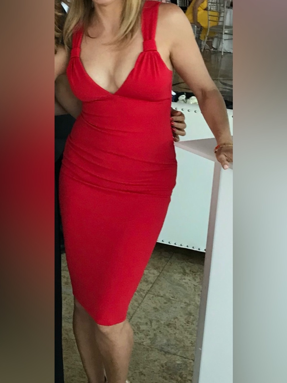 Nookie red fitted dress